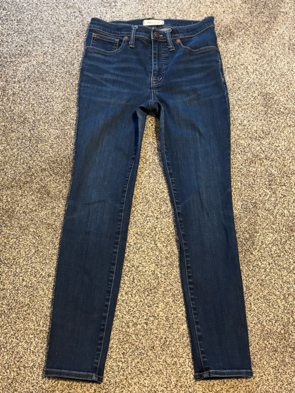 Madewell Skinny Jeans in Deep Indigo